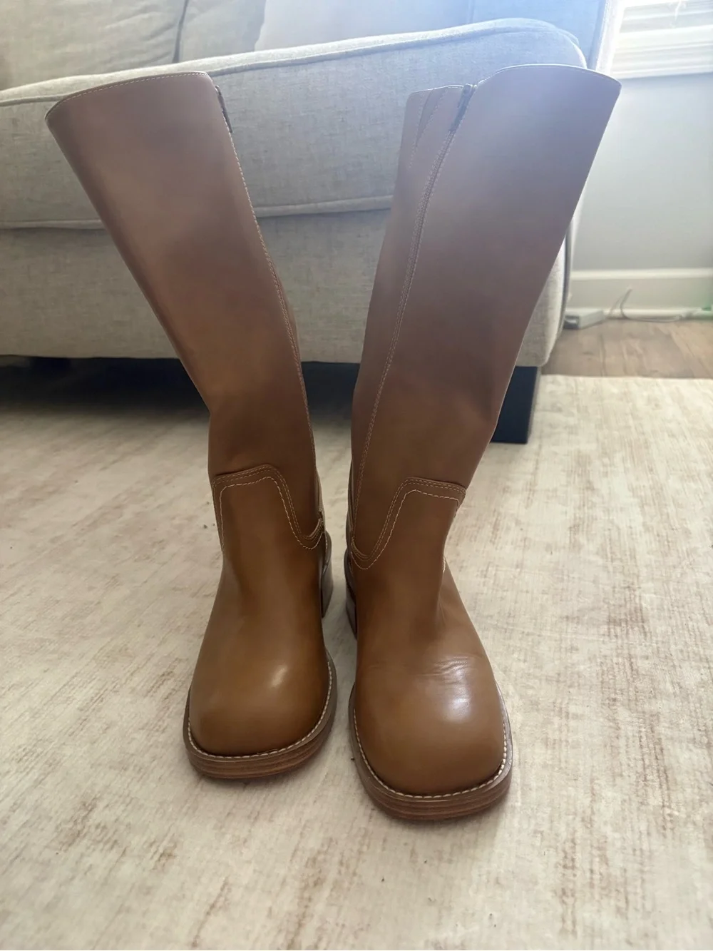 Target Brown Tall Leather Riding Boots
